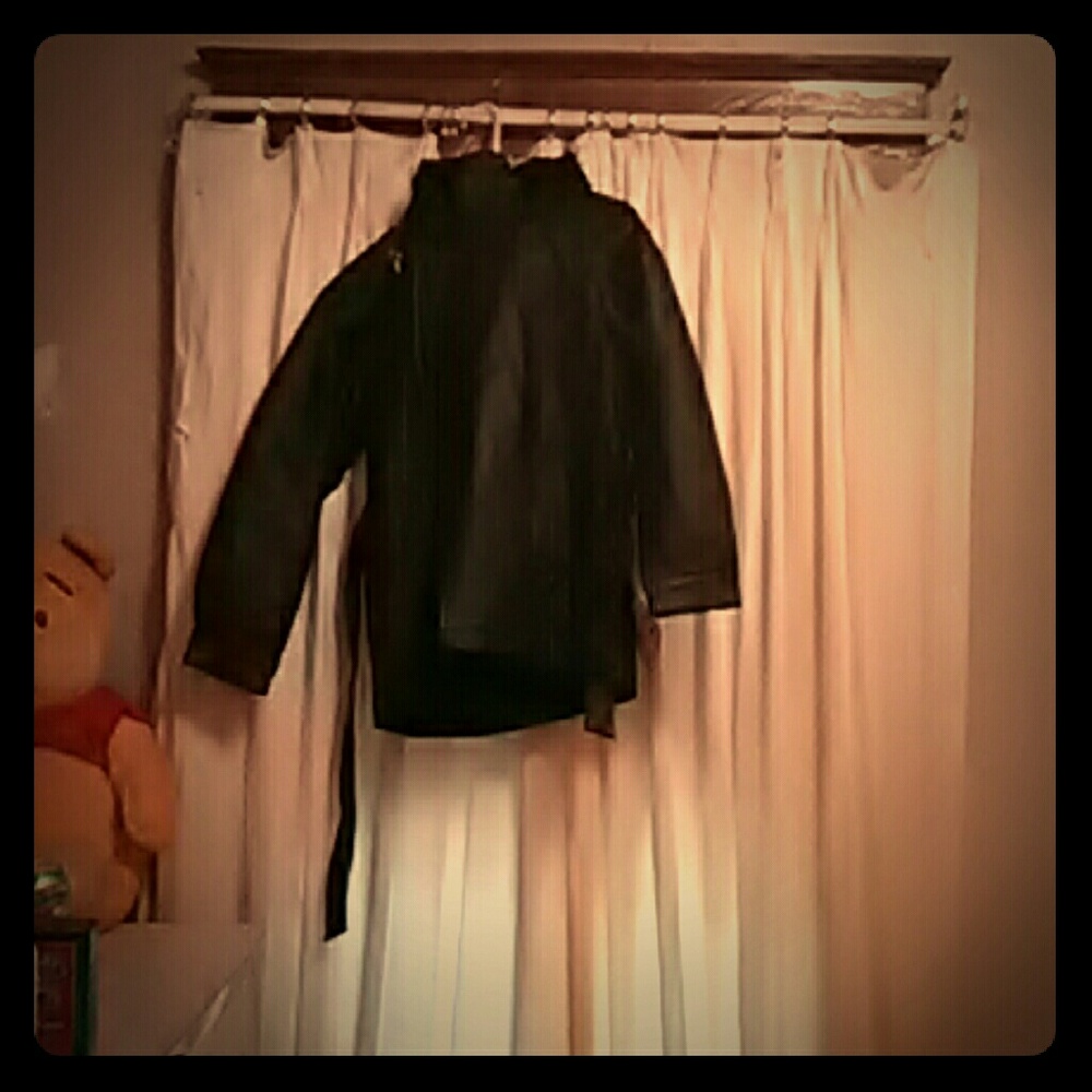 Leather coat